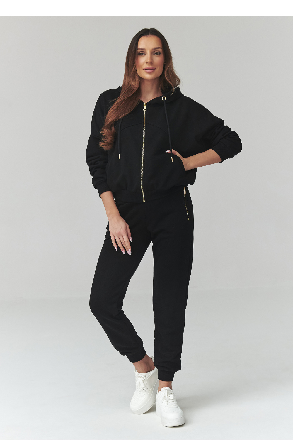 Spodnie Komplet Model A14 Black - Makadamia225697 - Czarny - obrazek 2