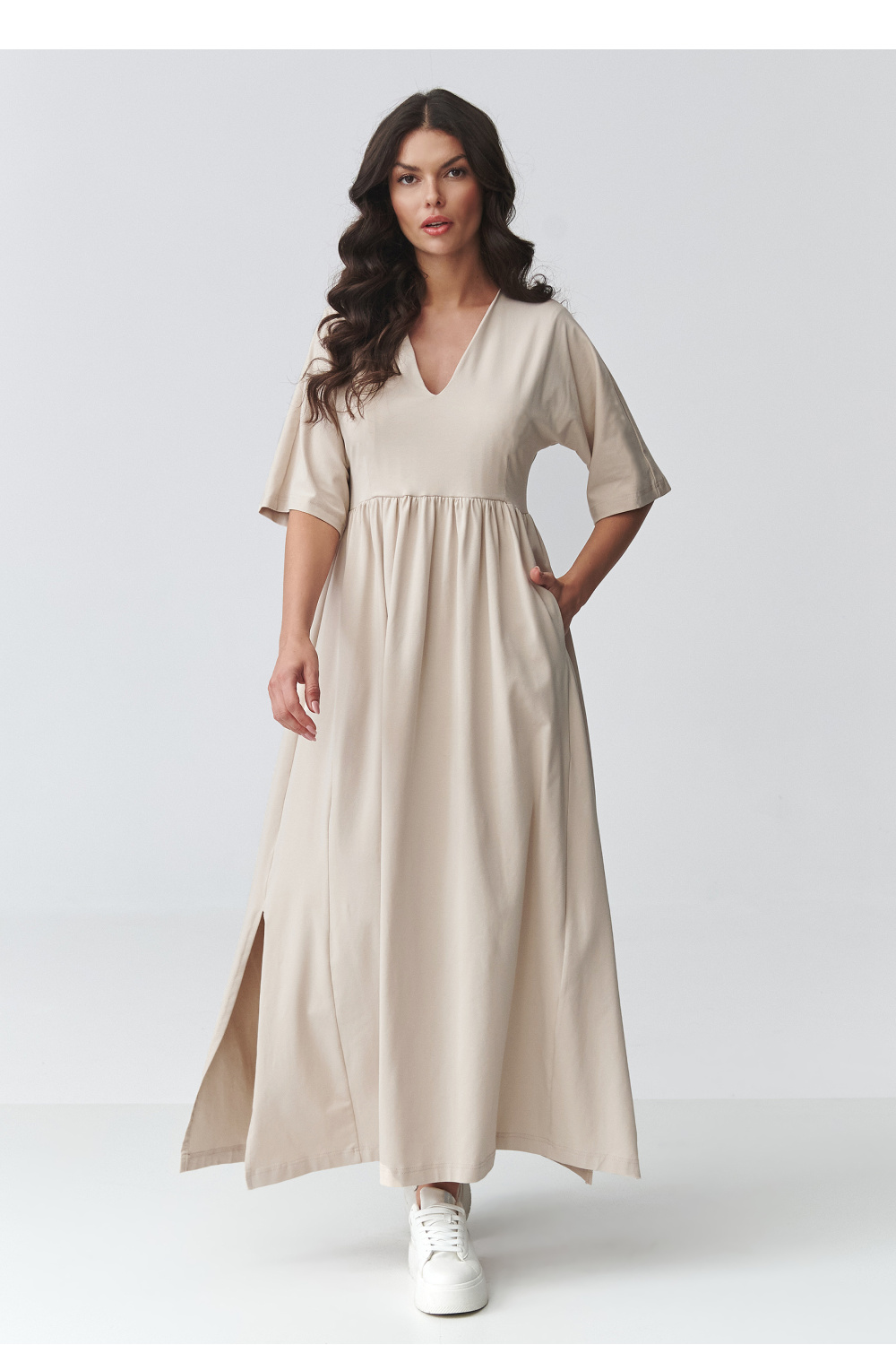 Sukienka Model M933 Light Beige - Makadamia225698 - Beżowy - obrazek 2