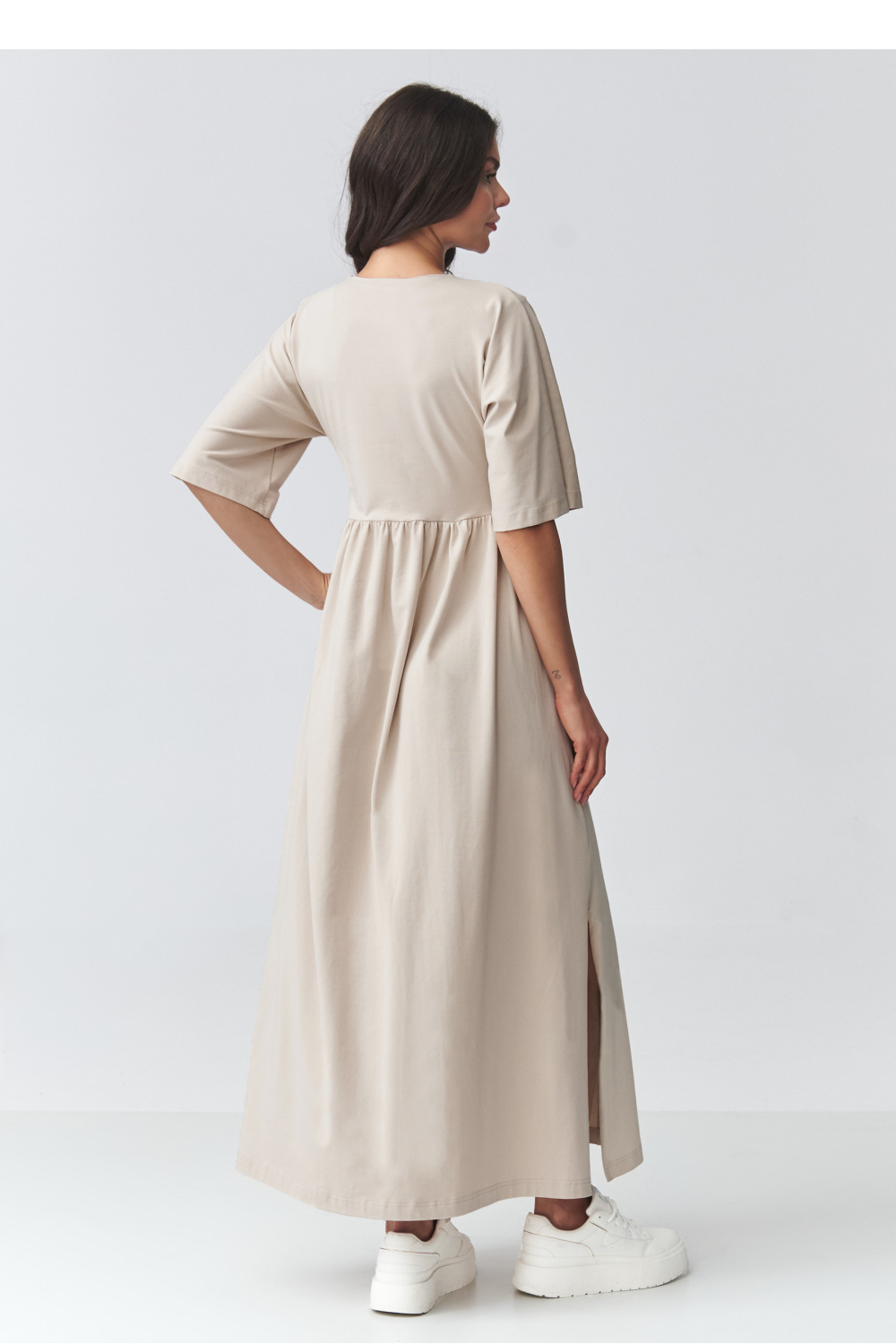 Sukienka Model M933 Light Beige - Makadamia225698 - Beżowy - obrazek 3