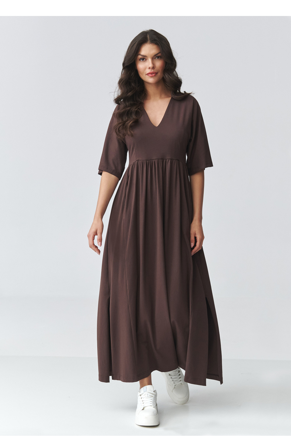 Sukienka Model M933 Dark Chocolate - Makadamia225699 - Brązowy