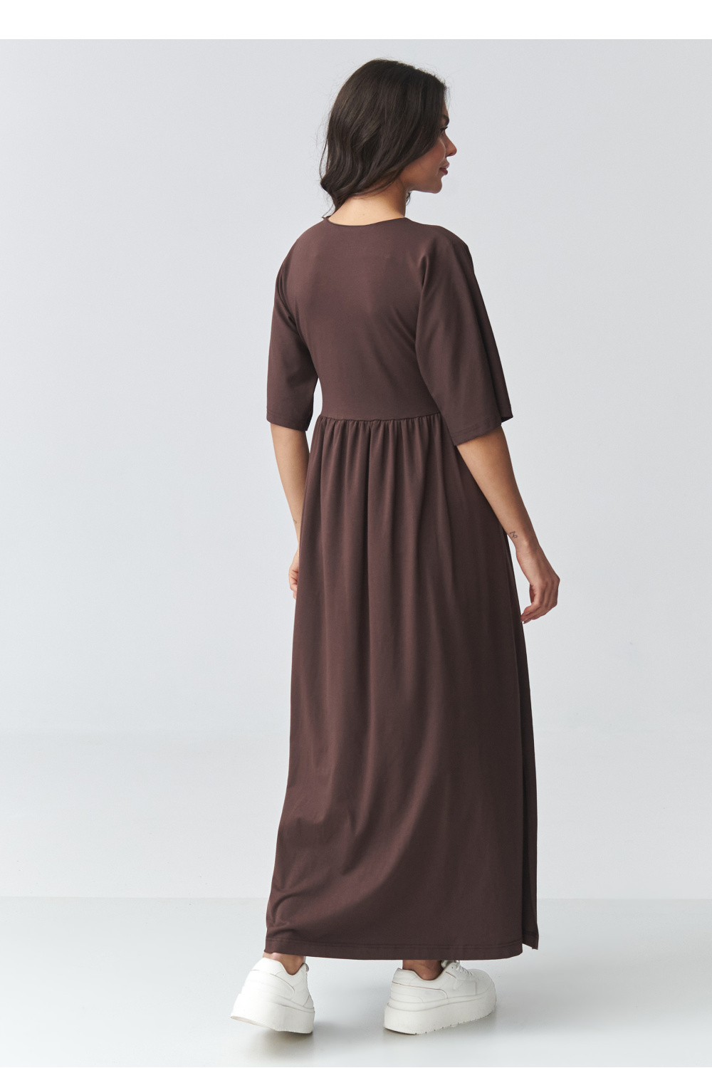 Sukienka Model M933 Dark Chocolate - Makadamia225699 - Brązowy - obrazek 3