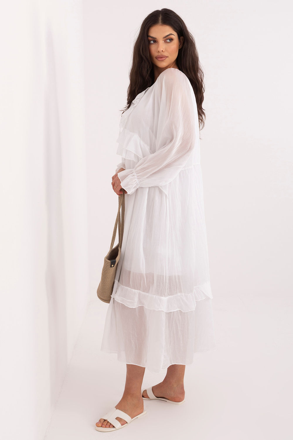 Sukienka Model IT-SK-51600.19 White - Italy Moda226005 - Biały - obrazek 2