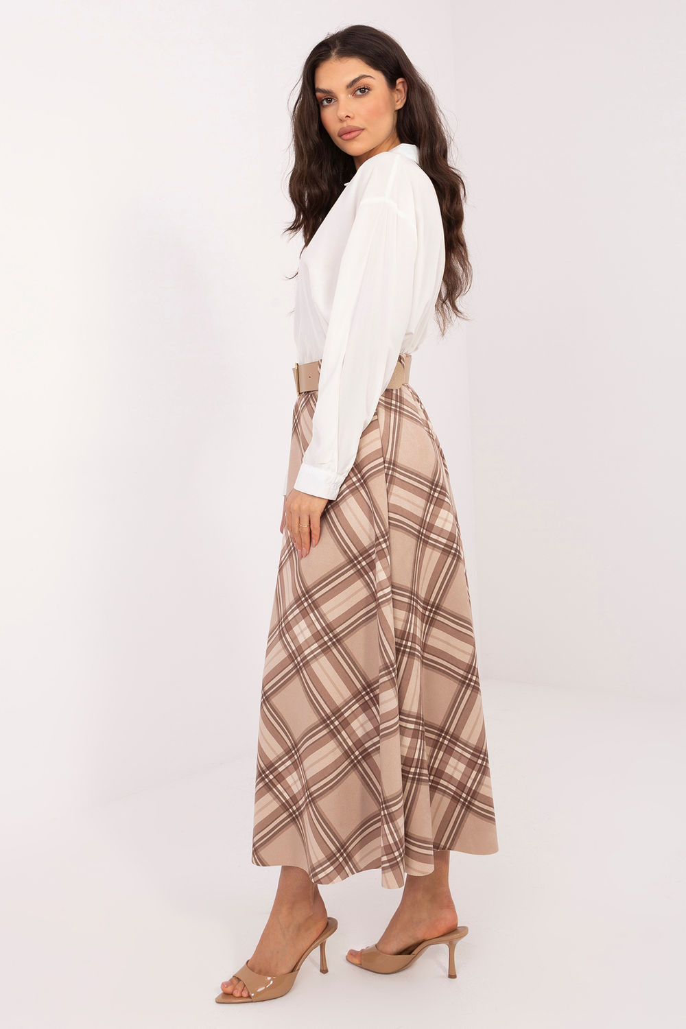 Spódnica Model IT-SD-23296.84 Beige - Italy Moda226008 - Beżowy - obrazek 2