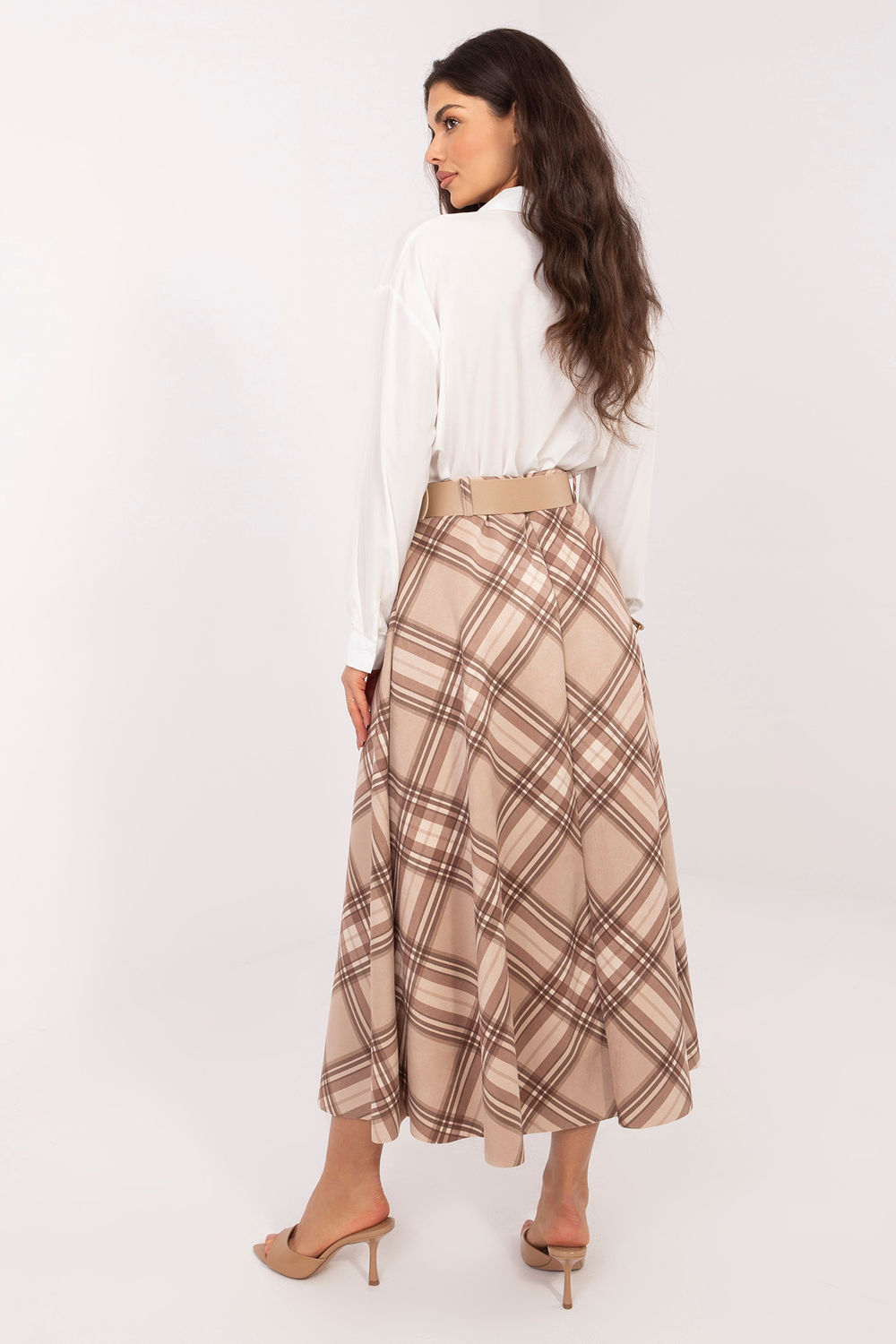 Spódnica Model IT-SD-23296.84 Beige - Italy Moda226008 - Beżowy - obrazek 3