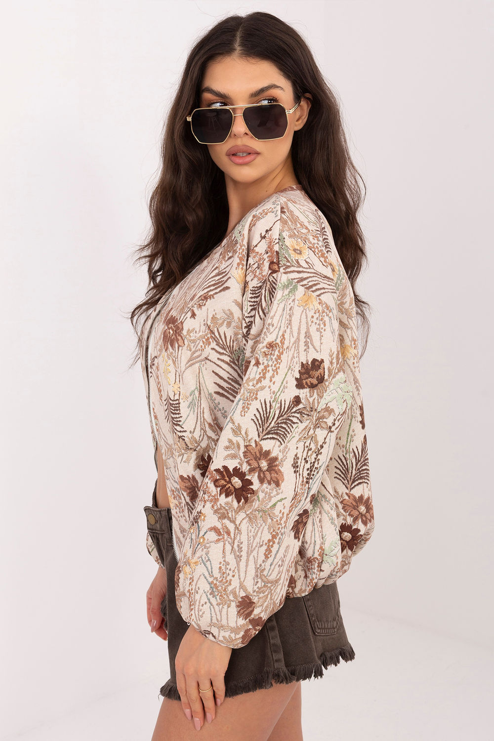 Kurtka Damska Model IT-KR-FL10357.15 Brown - Italy Moda226013 - Brązowy - obrazek 3