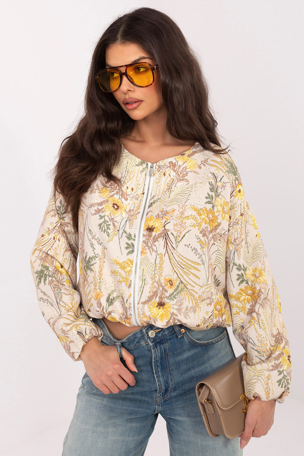 Kurtka Damska Model IT-KR-FL10357.15 Yellow - Italy Moda226014 - Żółty