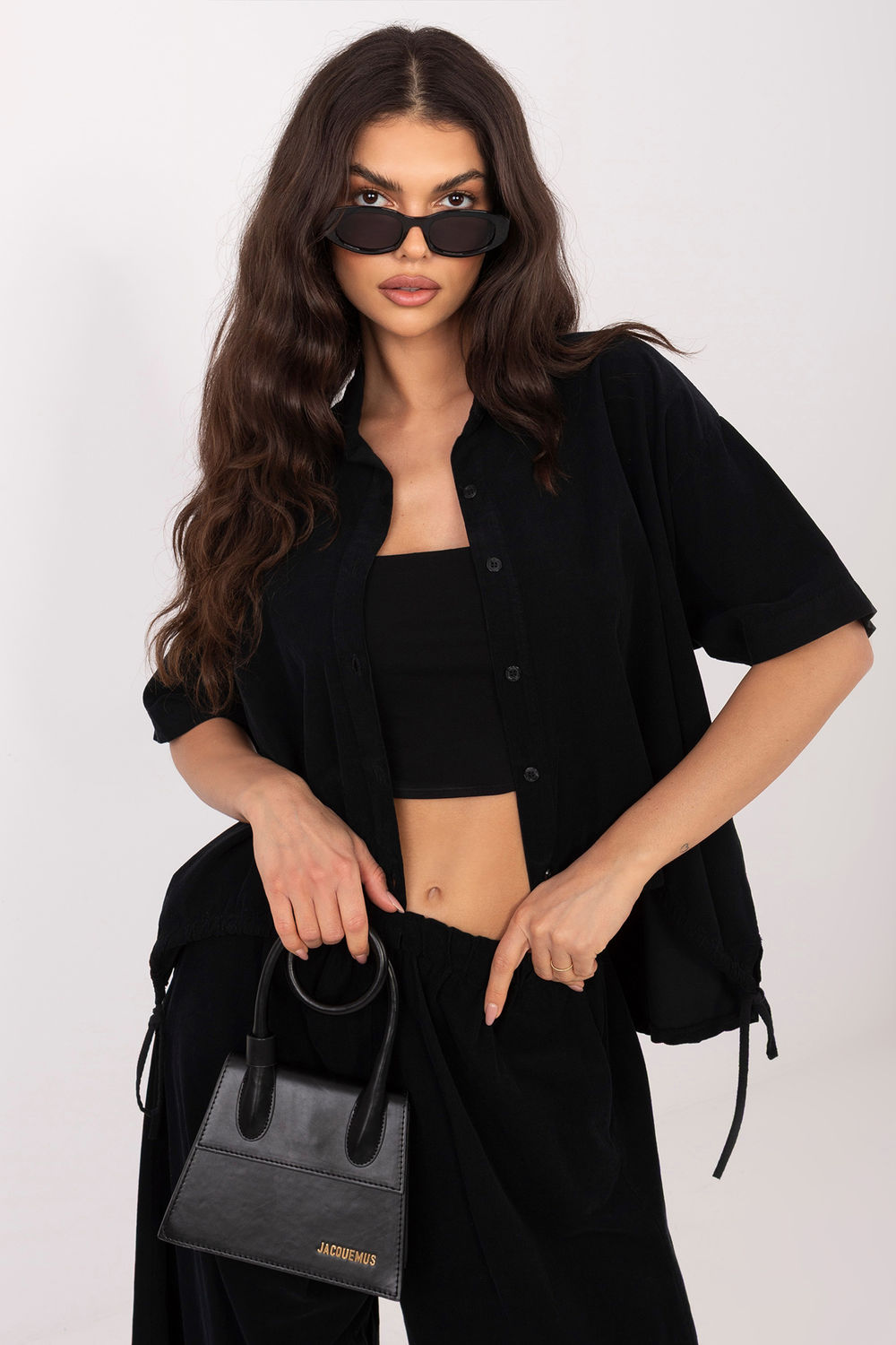 Koszula Damska Model IT-KS-FL10320.12 Black - Italy Moda226020 - Czarny