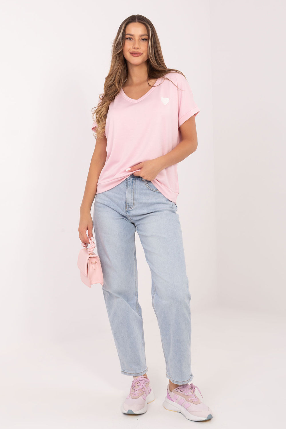 Bluzka Model RV-BZ-A1259.01P Light Pink - Relevance226145 - Różowy - obrazek 2