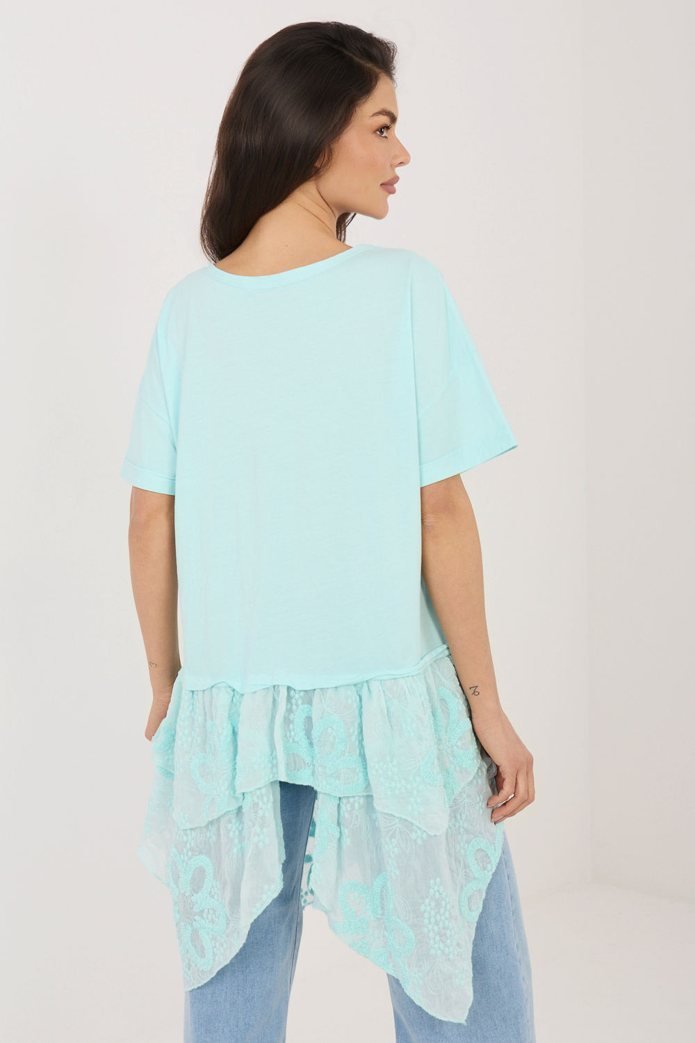 Bluzka Model IT-SK-81869.54 Mint - Italy Moda226212 - Zielony - obrazek 3