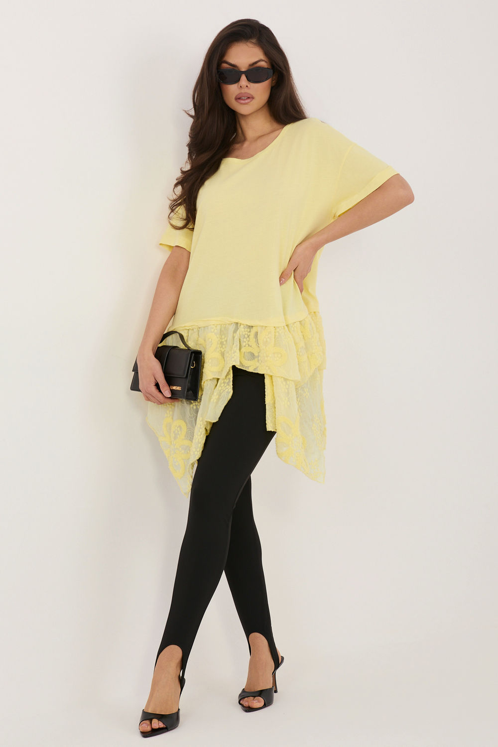 Bluzka Model IT-SK-81869.54 Light Yellow - Italy Moda226213 - Żółty - obrazek 2