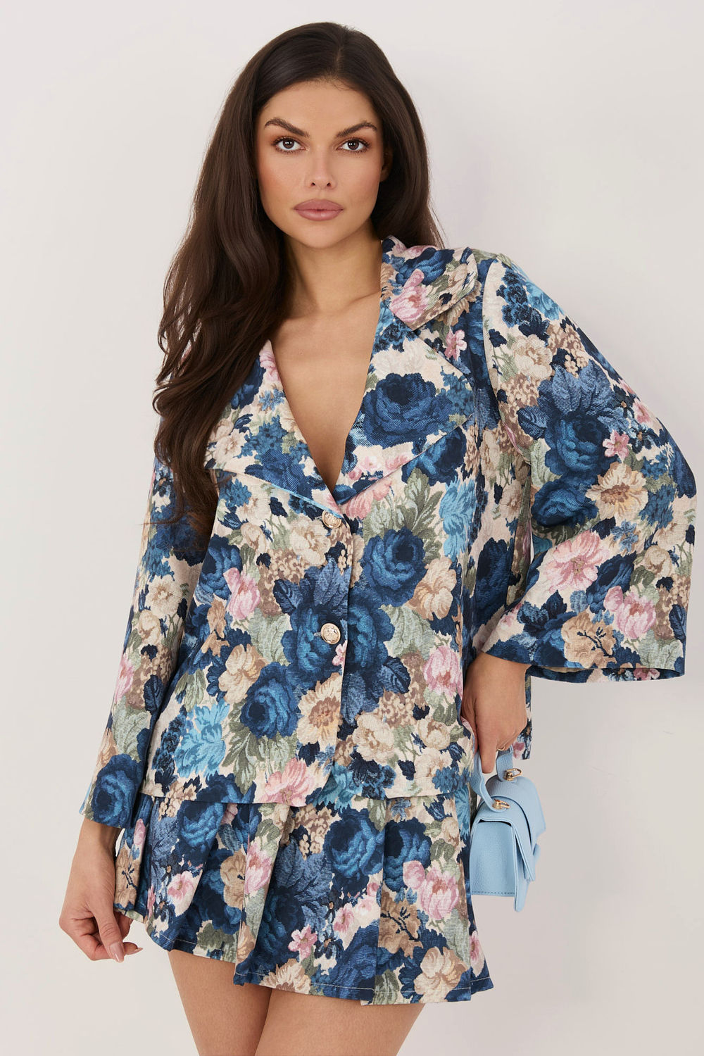Marynarka Model IT-MA-FL10233.84 Dark Blue - Italy Moda226218 - Niebieski
