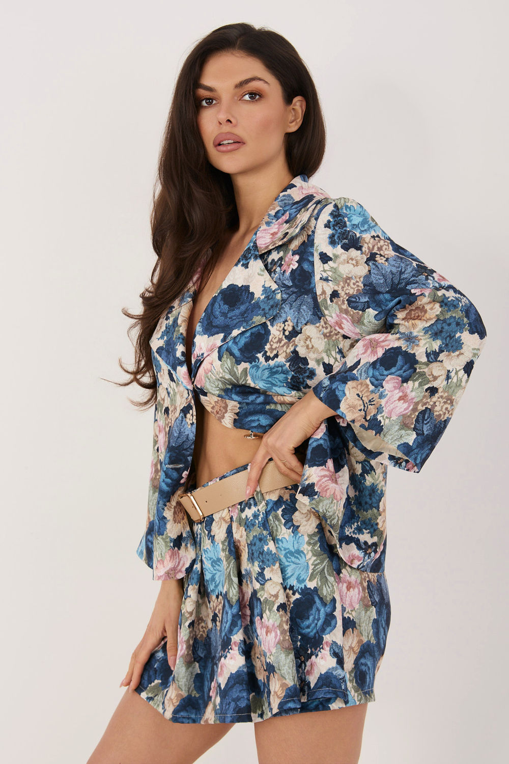 Spodnie Spódnicospodenki Model IT-SN-FL8757-1.30 Dark Blue - Italy Moda226221 - Niebieski - obrazek 4