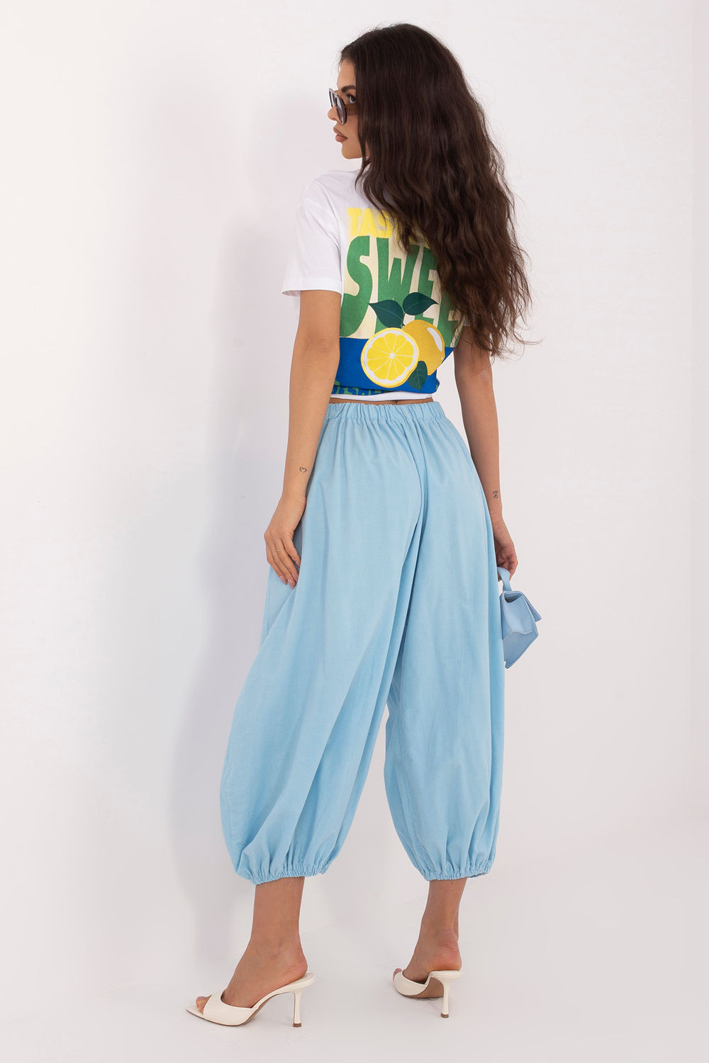Spodnie Damskie Model IT-SP-FL10309-1.02 Light Blue - Italy Moda226230 - Niebieski - obrazek 2