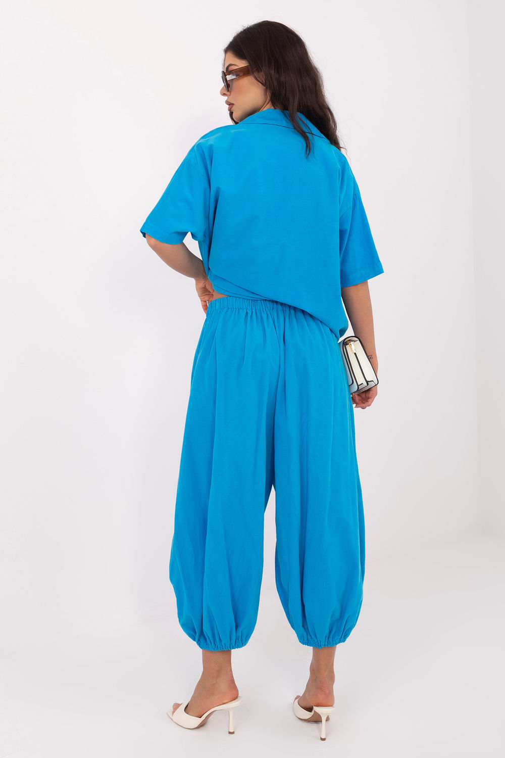 Spodnie Damskie Model IT-SP-FL10309-1.02 Blue - Italy Moda226231 - Niebieski - obrazek 3