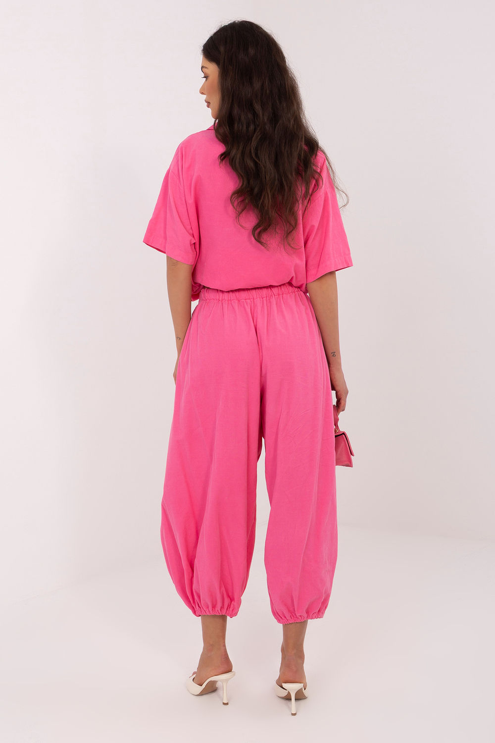 Spodnie Damskie Model IT-SP-FL10309-1.91 Dark Pink - Italy Moda226232 - Różowy - obrazek 3