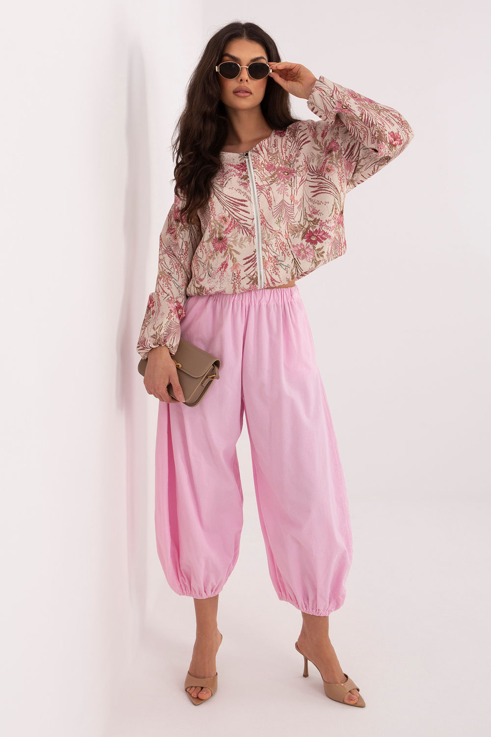 Spodnie Damskie Model IT-SP-FL10309-1.02 Light Pink - Italy Moda226235 - Różowy