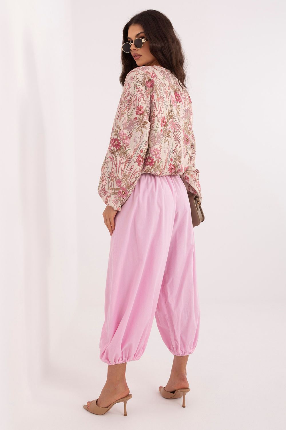 Spodnie Damskie Model IT-SP-FL10309-1.02 Light Pink - Italy Moda226235 - Różowy - obrazek 3