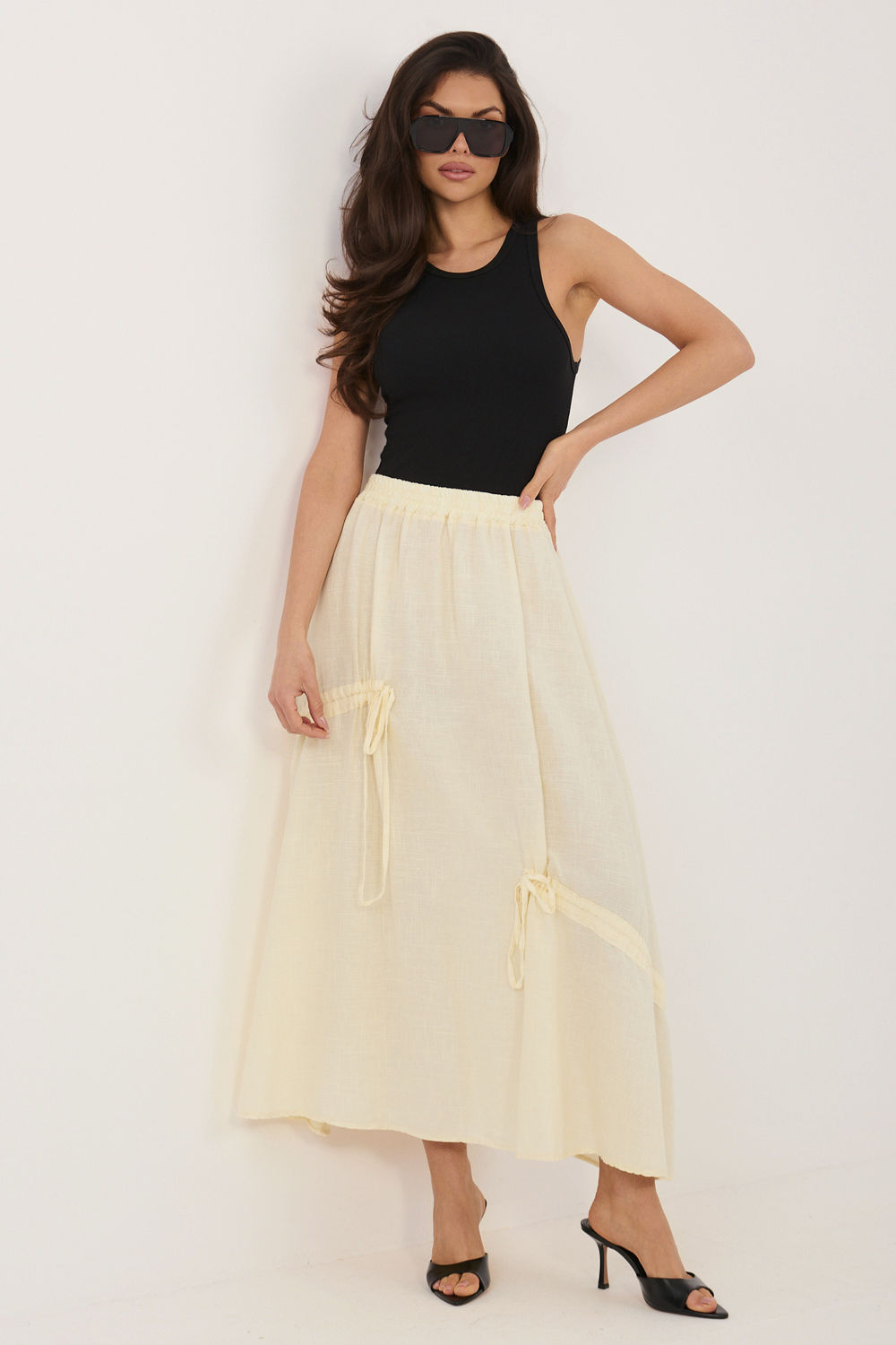 Spódnica Model IT-SD-3061.68 Light Yellow - Italy Moda226236 - Żółty