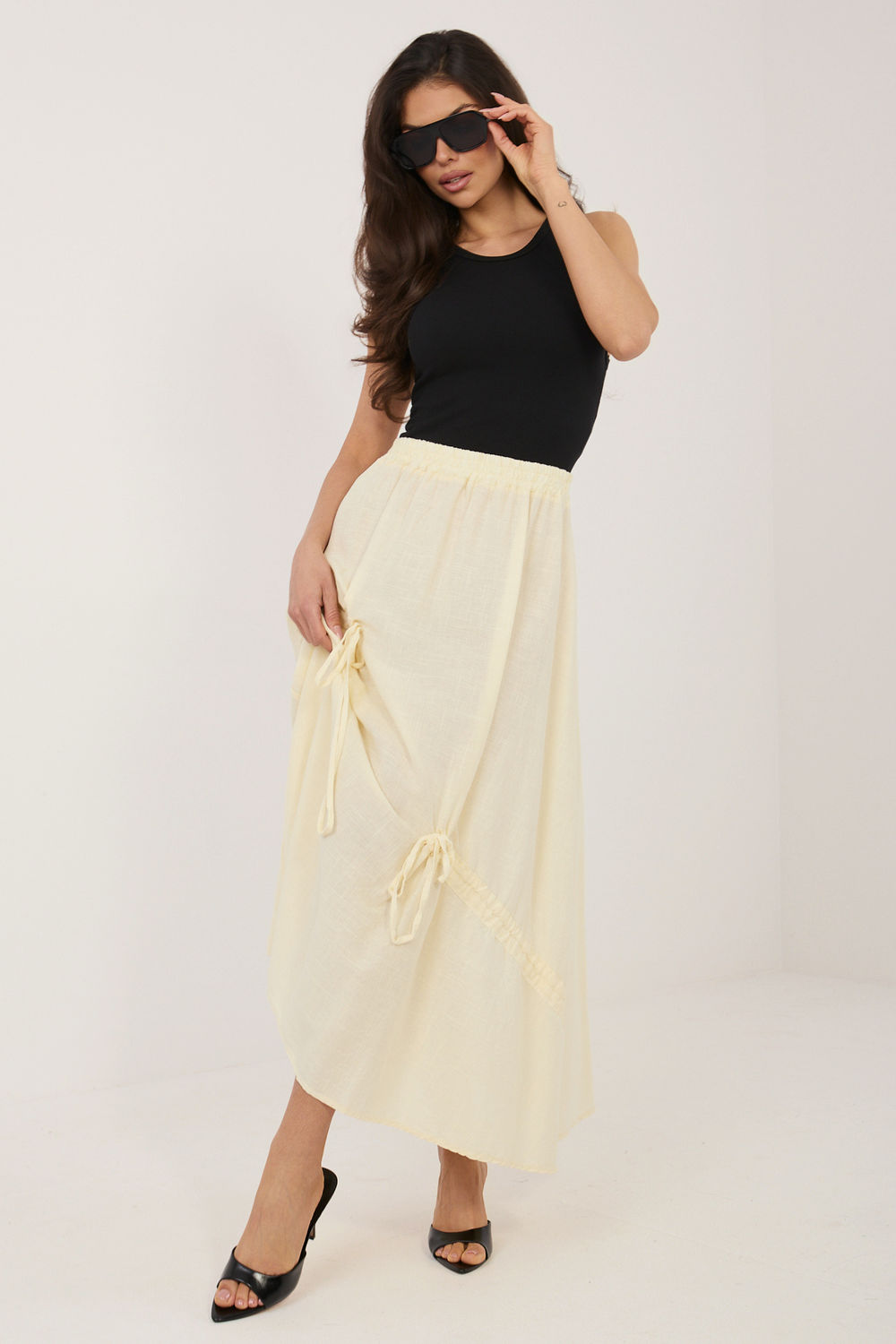 Spódnica Model IT-SD-3061.68 Light Yellow - Italy Moda226236 - Żółty - obrazek 2
