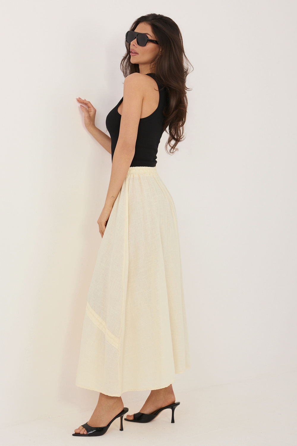 Spódnica Model IT-SD-3061.68 Light Yellow - Italy Moda226236 - Żółty - obrazek 3