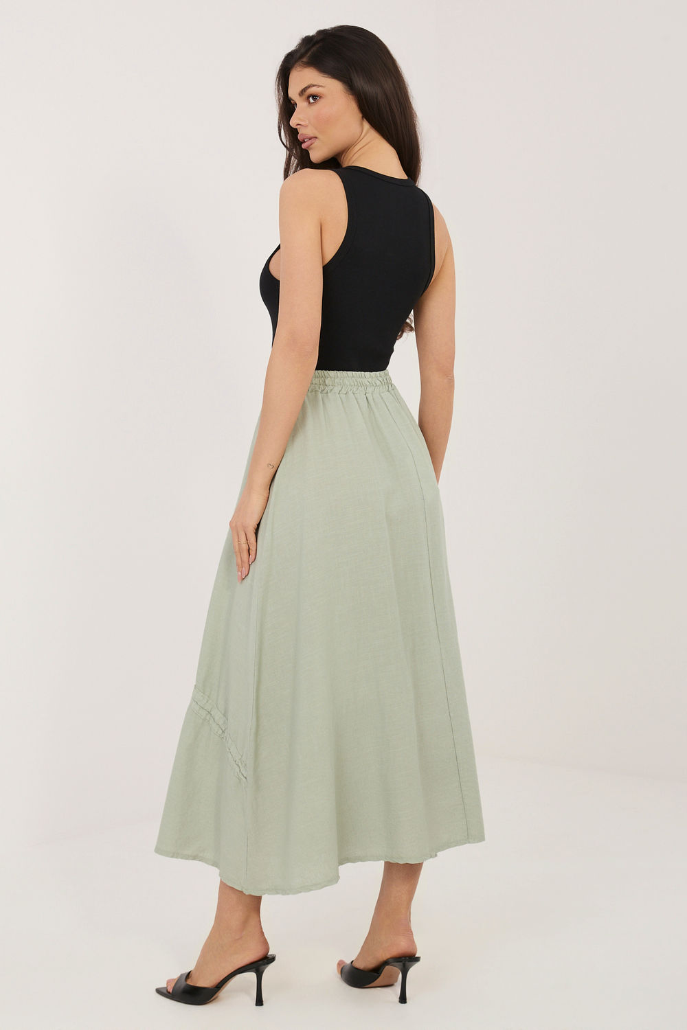 Spódnica Model IT-SD-3061.68 Khaki - Italy Moda226238 - Zielony - obrazek 3