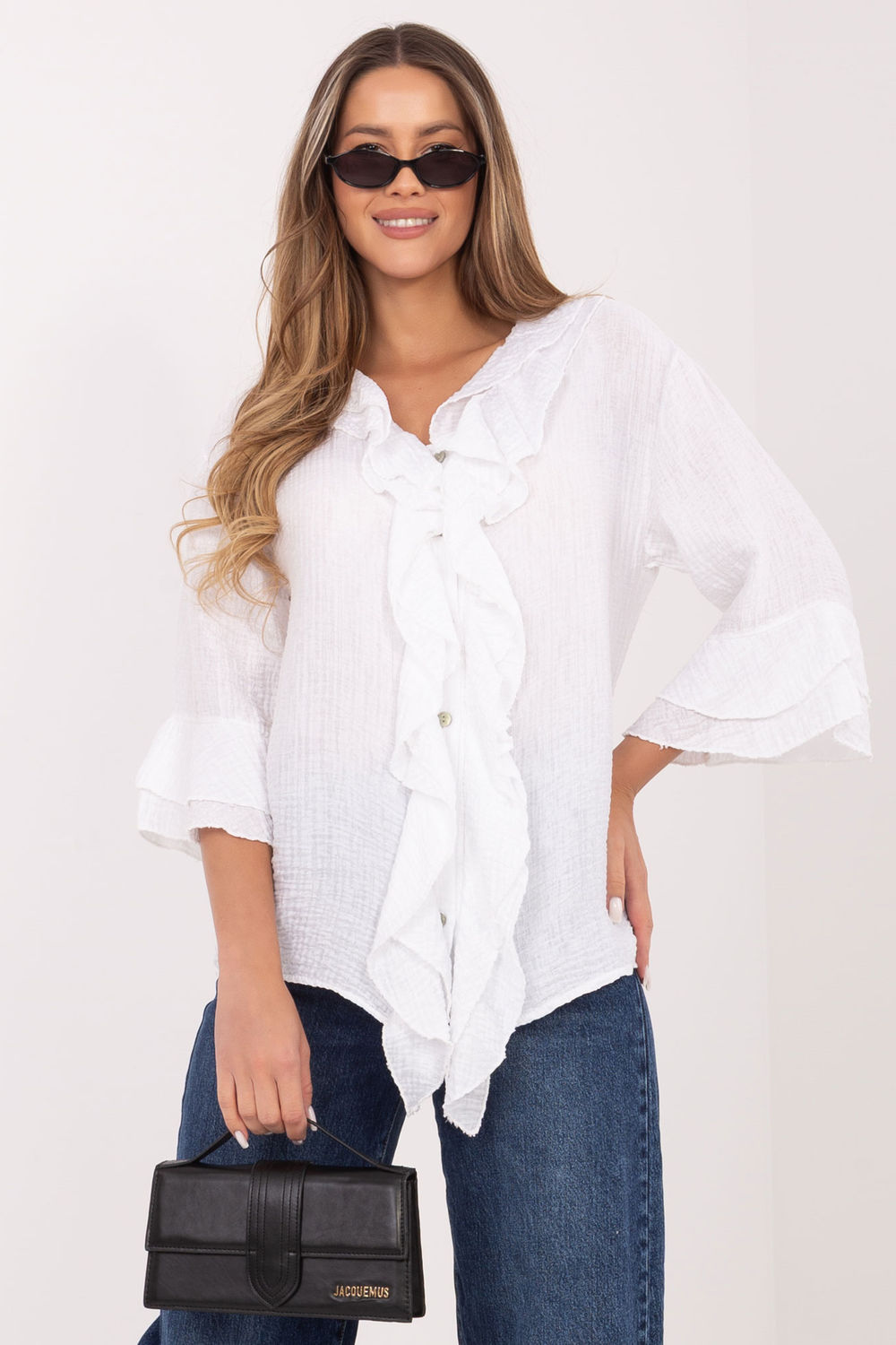 Koszula Damska Model IT-KS-81863.11P White - Italy Moda226240 - Biały