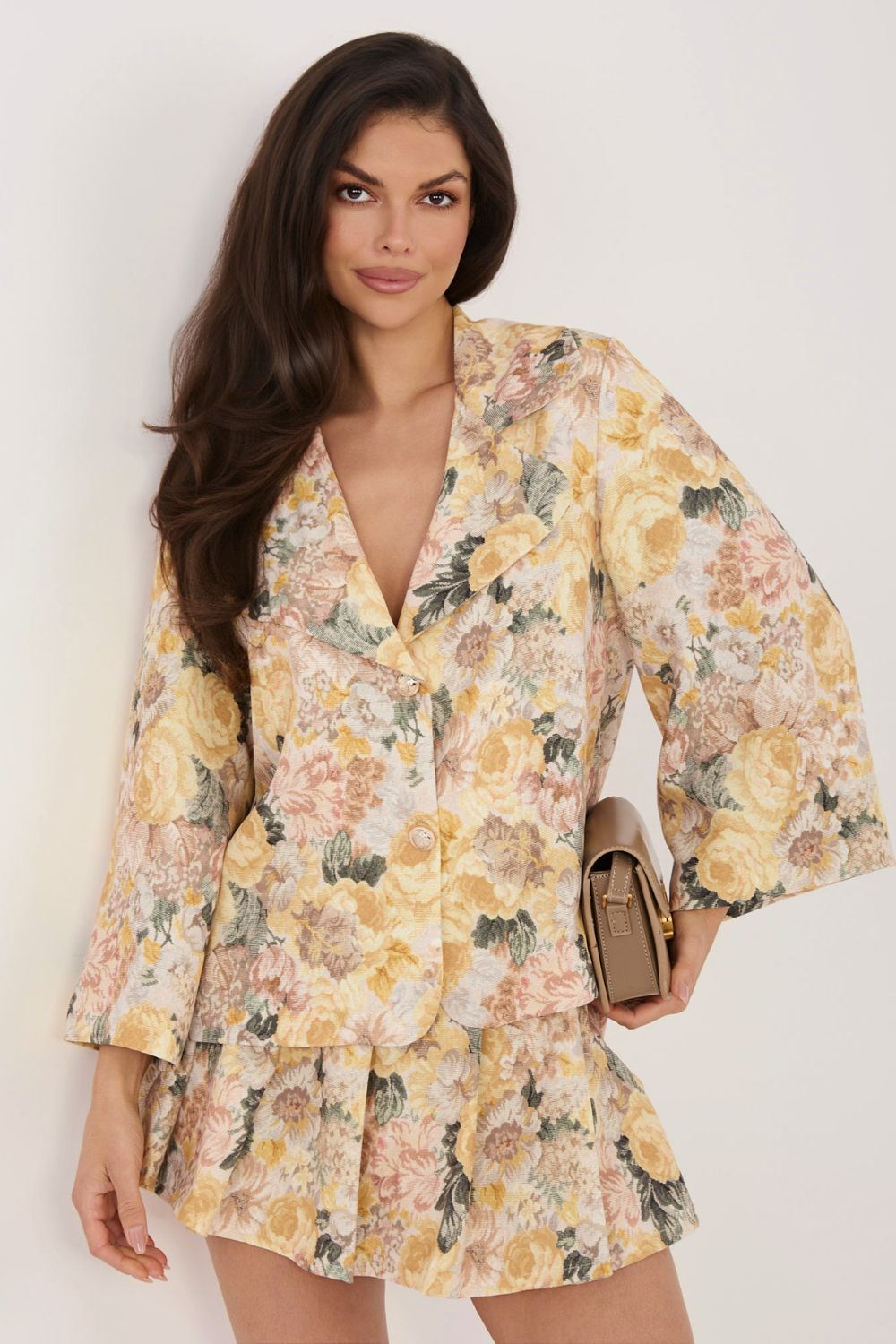 Marynarka Model IT-MA-FL10233.84 Yellow - Italy Moda226216 - Żółty - obrazek 3