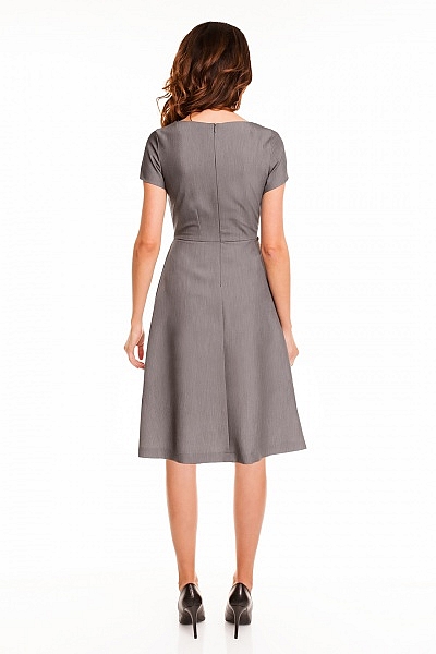 Sukienka Damska A130 Grey - awama49722 - Szary - obrazek 2