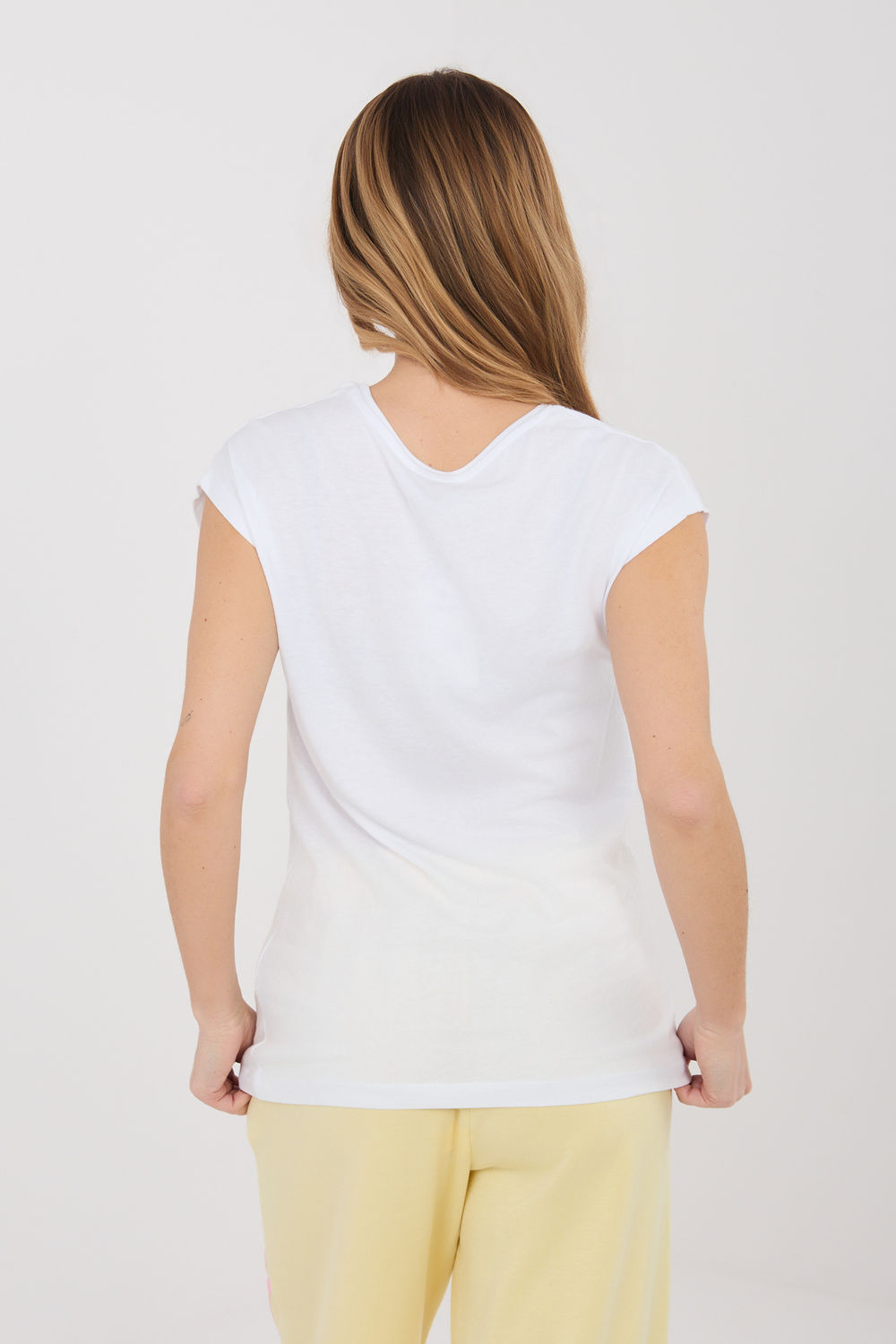 Tshirt Damski Model D12041AH02570C White - Sublevel226400 - Biały - obrazek 3