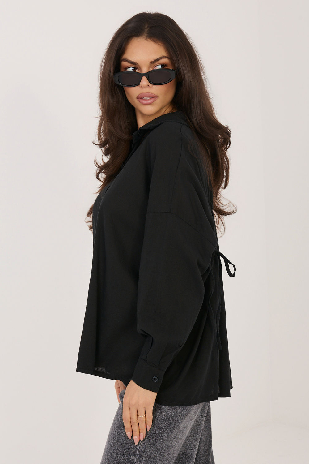 Koszula Damska Model IT-KS-3060.23 Black - Italy Moda226476 - Czarny