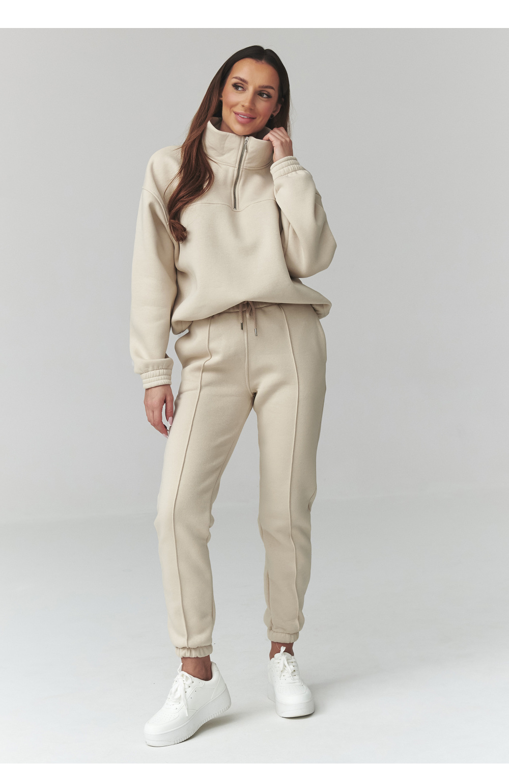 Spodnie Komplet Model A13 Light Beige - Makadamia226820 - Beżowy