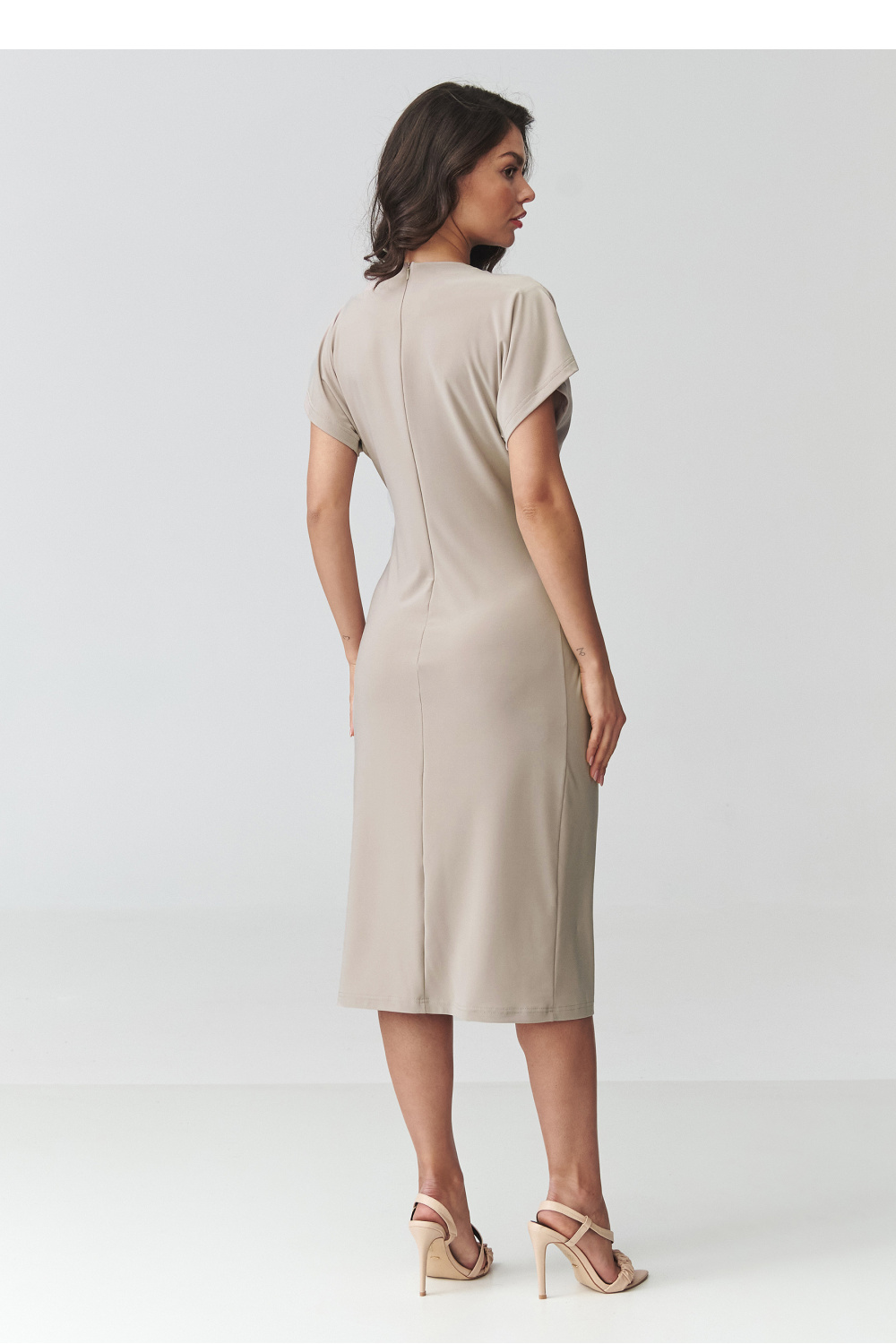 Sukienka Model M938 Light Beige - Makadamia226853 - Beżowy - obrazek 3