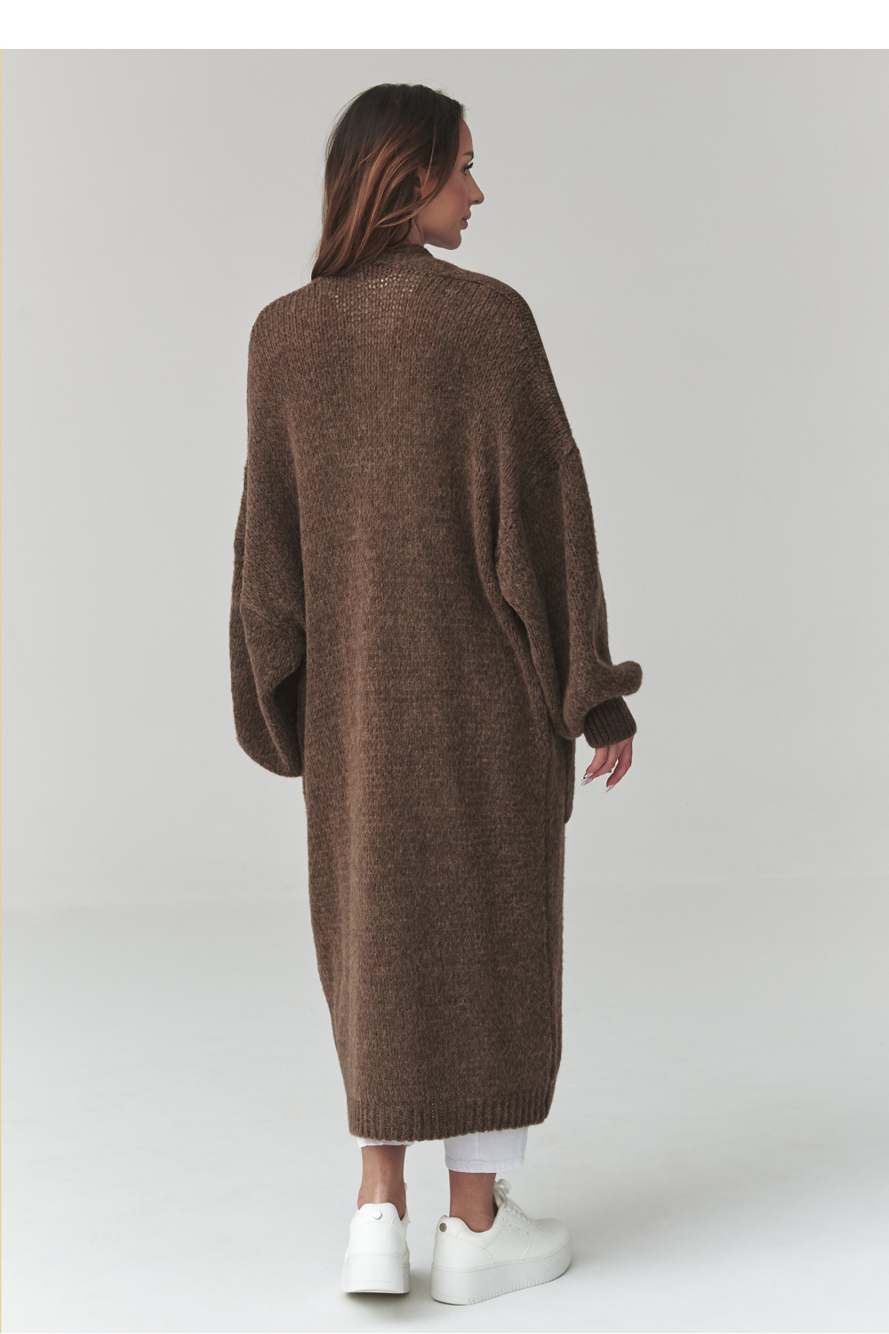 Sweter Kardigan Model S172 Czekolada - Makadamia226873 - Brązowy - obrazek 3