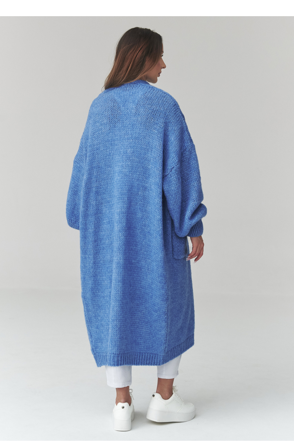 Sweter Kardigan Model S172 Blue Jeans - Makadamia226875 - Niebieski - obrazek 3