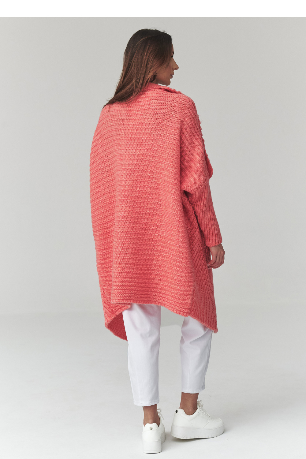 Sweter Kardigan Model S173 Marakuja - Makadamia226878 - Różowy - obrazek 3
