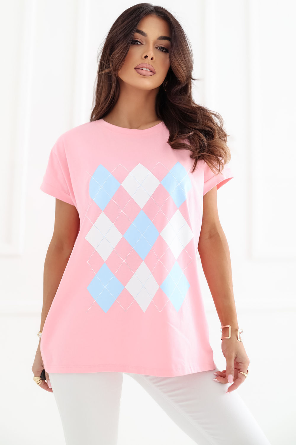 Bluzka Model RV-BZ-A1247.99 Light Pink - Relevance227307 - Różowy