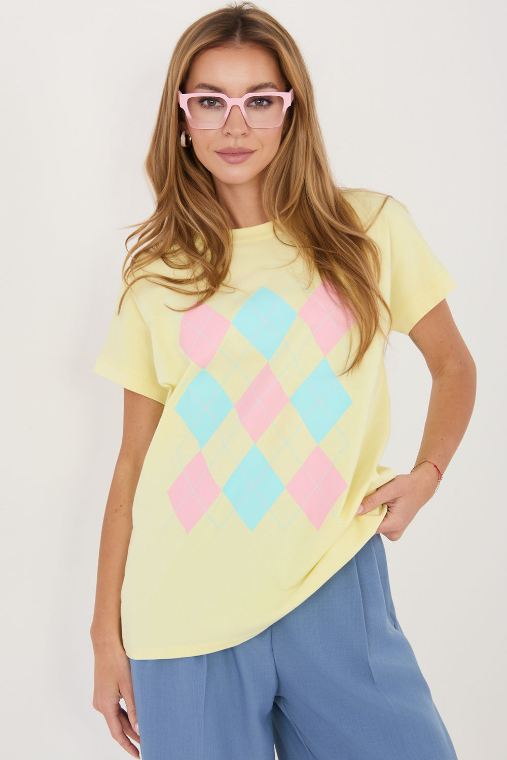 Bluzka Model RV-BZ-A1247.99 Light Yellow - Relevance227309 - Żółty