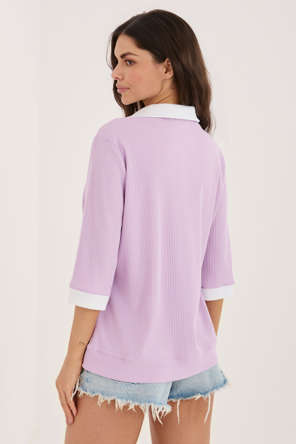 Bluzka Model LK-BZ-510218.02 Light Violet - Lakerta227320 - Fioletowy - obrazek 3