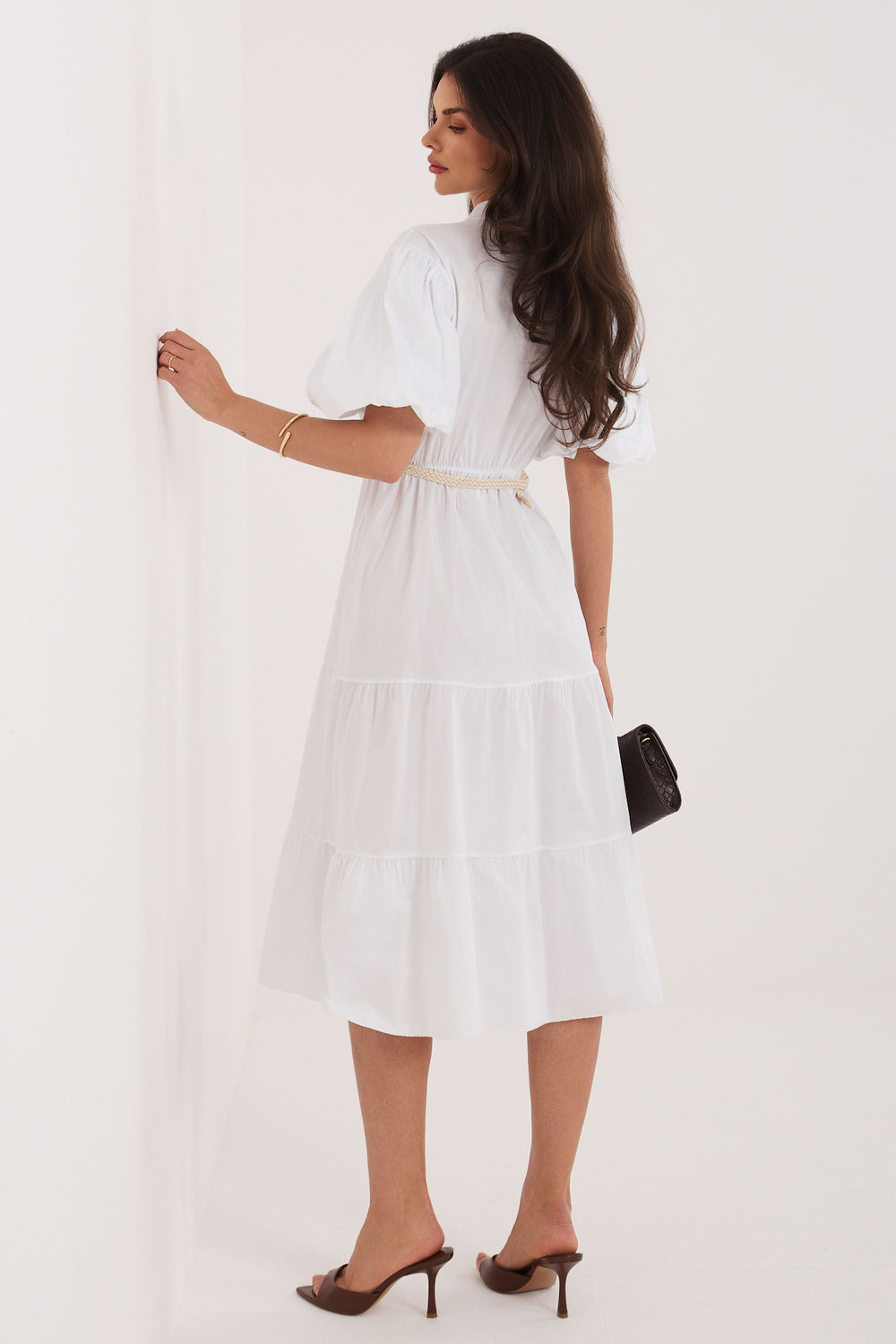 Sukienka Model MI-SK-92950.90 White - Italy Moda227541 - Biały - obrazek 3