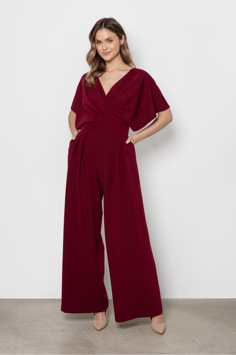 Kombinezon Model A777 Claret - awama227580 - Czerwony - obrazek 2