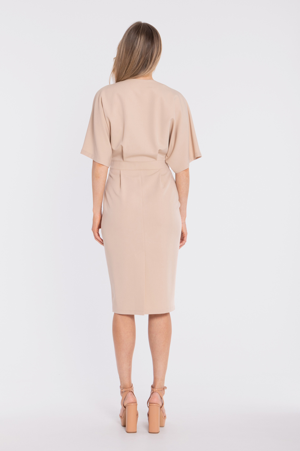 Sukienka Model S434 Beige - Stylove227758 - Beżowy - obrazek 3