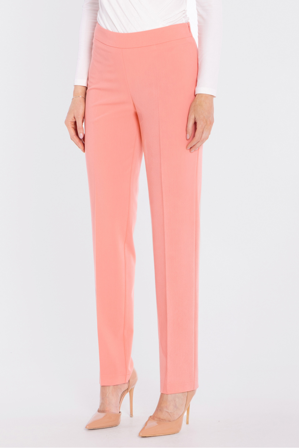 Spodnie Damskie Model S433 Łosoś - Stylove227759 - Różowy