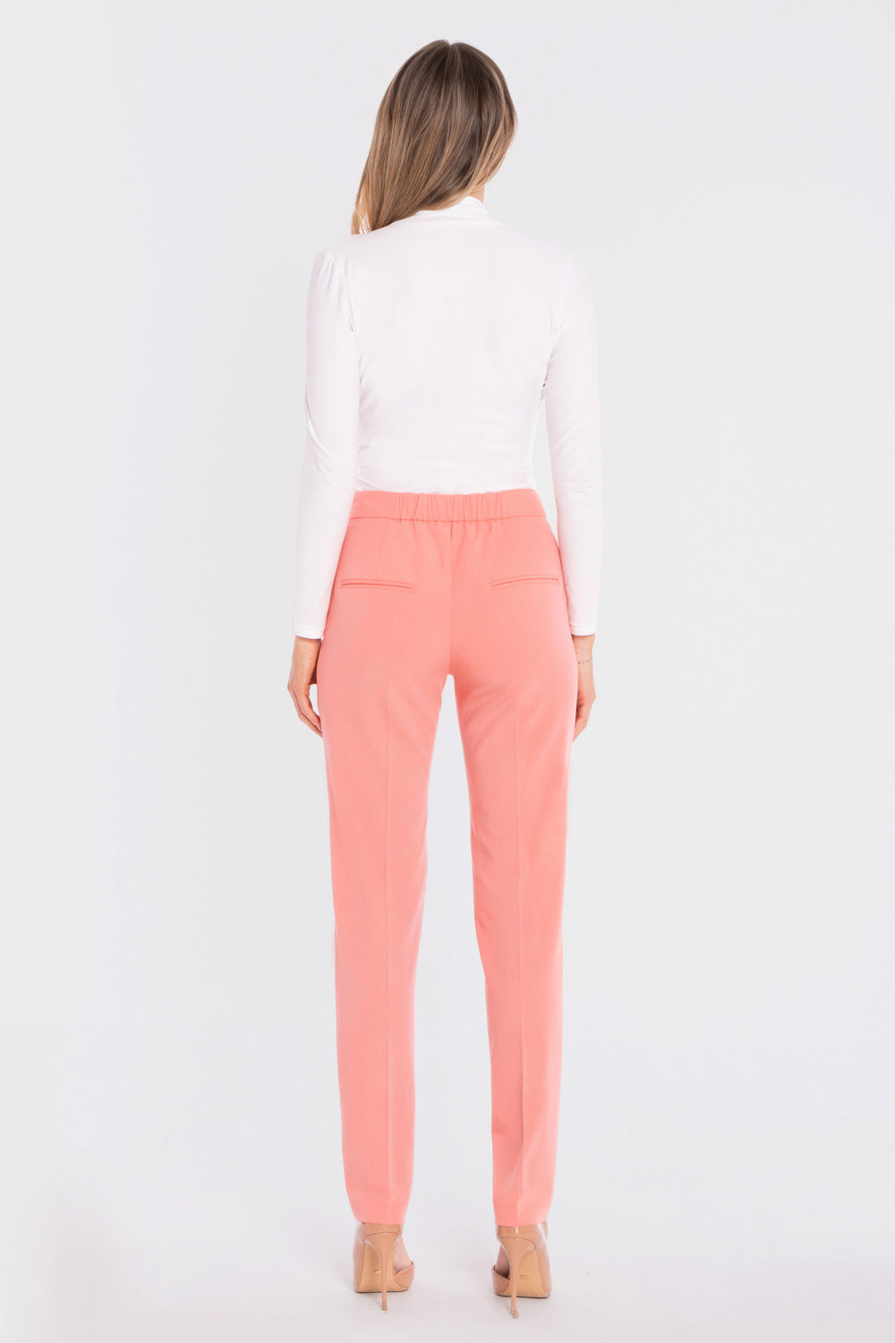 Spodnie Damskie Model S433 Łosoś - Stylove227759 - Różowy - obrazek 3