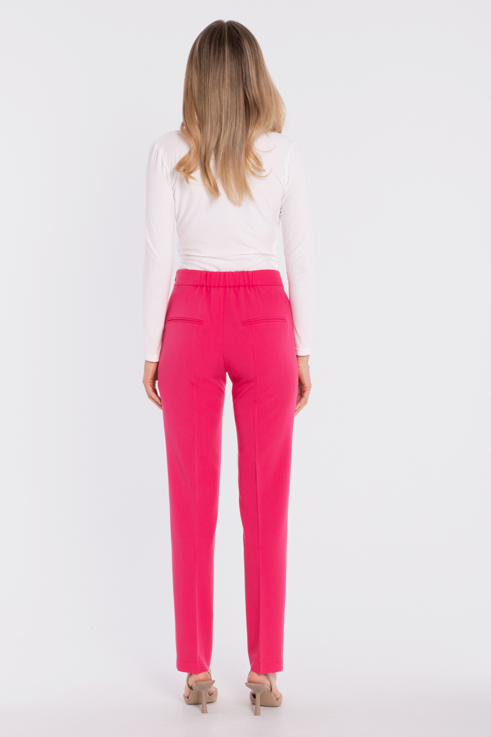 Spodnie Damskie Model S433 Pink - Stylove227760 - Różowy - obrazek 3