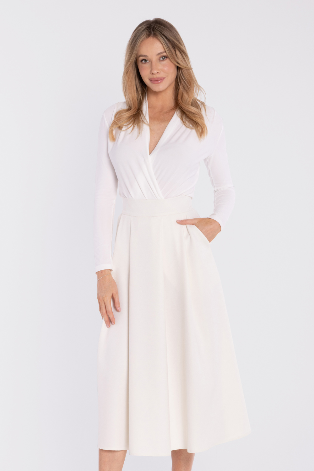 Spódnica Model S430 Śmietana - Stylove227773 - Beżowy