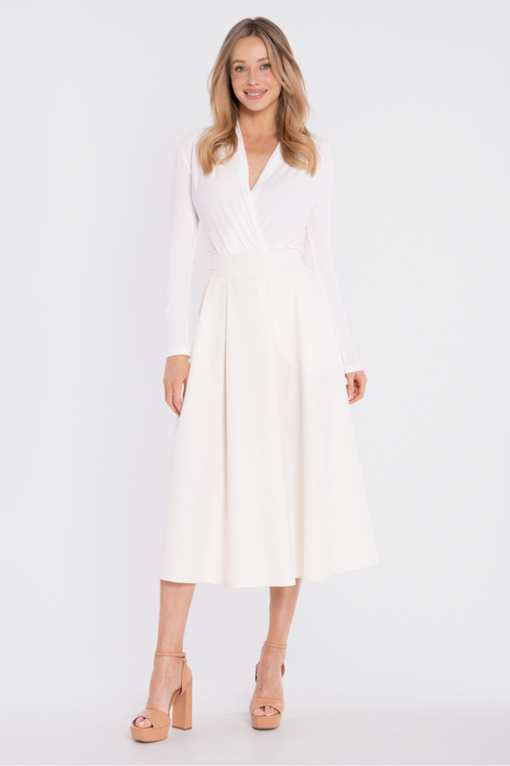 Spódnica Model S430 Śmietana - Stylove227773 - Beżowy - obrazek 2