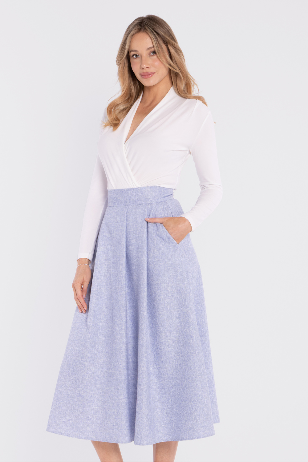 Spódnica Model S430 Błękit - Stylove227776 - Niebieski
