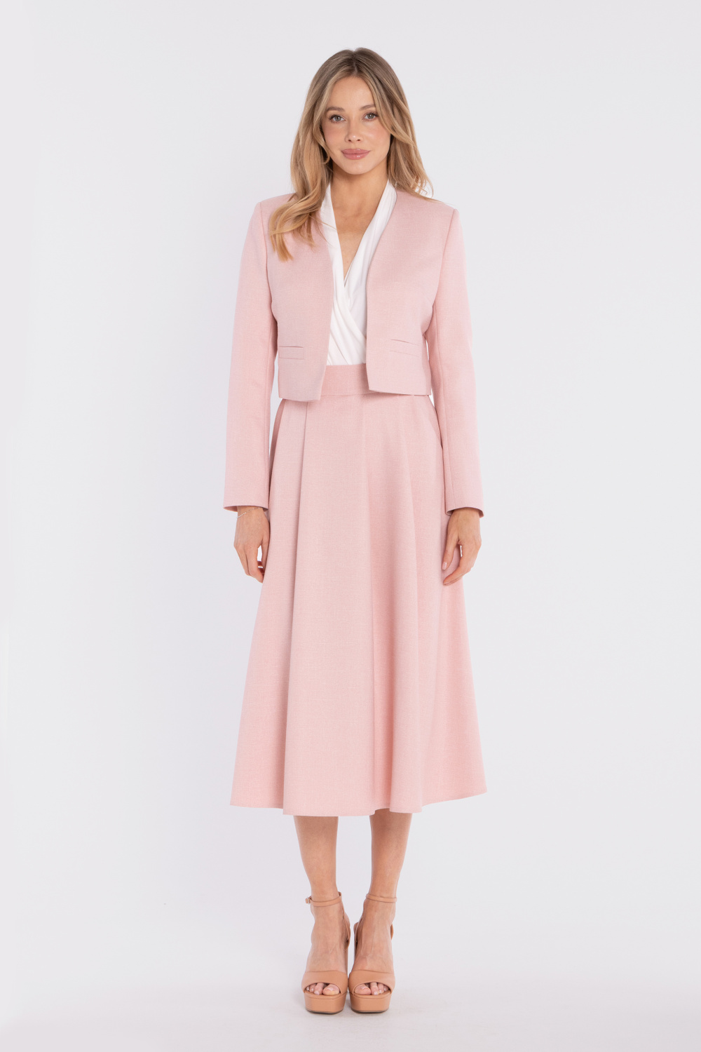 Marynarka Model S429 Brzoskwinia - Stylove227782 - Różowy - obrazek 2