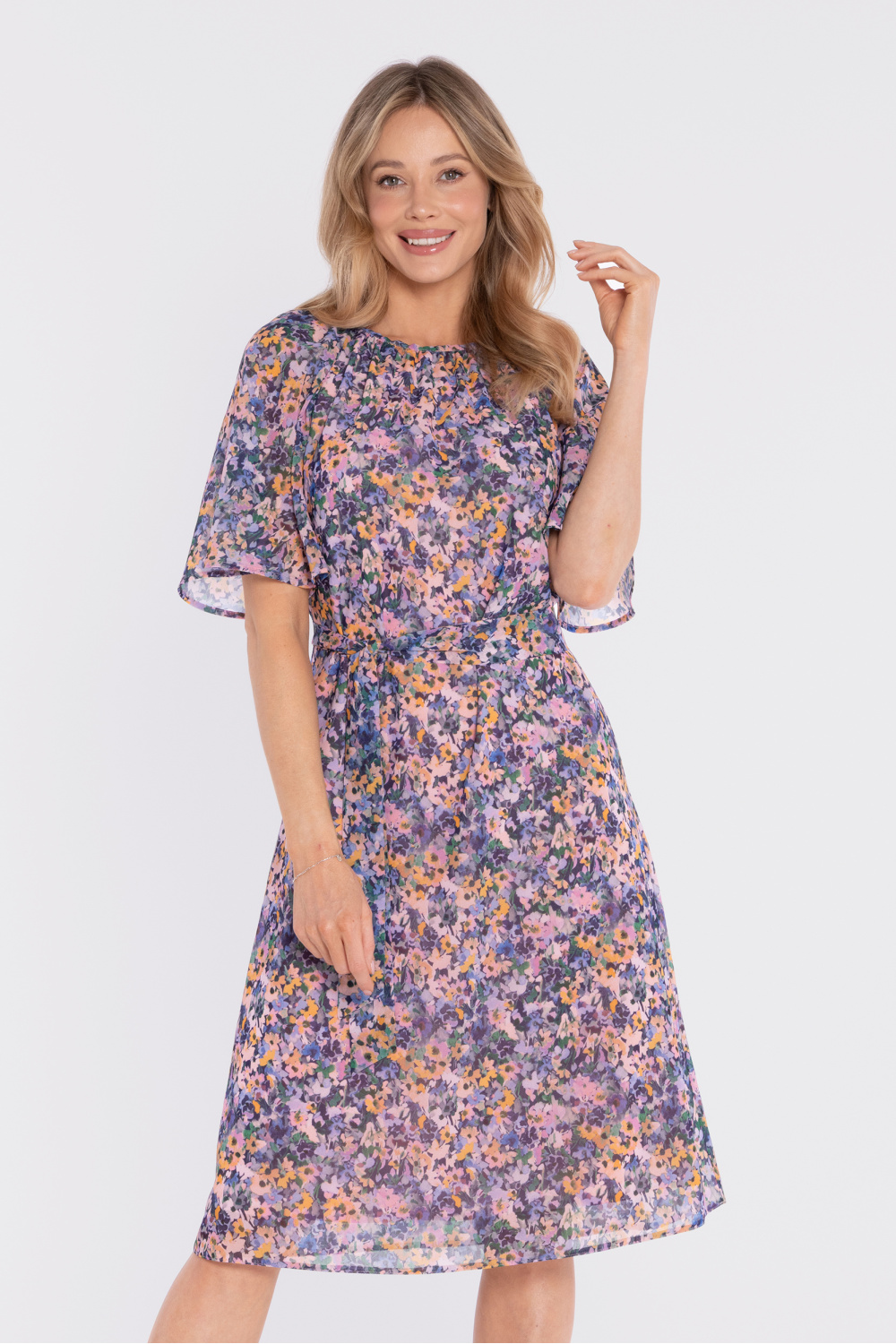Sukienka Model S435 Model 2 - Stylove227794 - Wielokolorowy