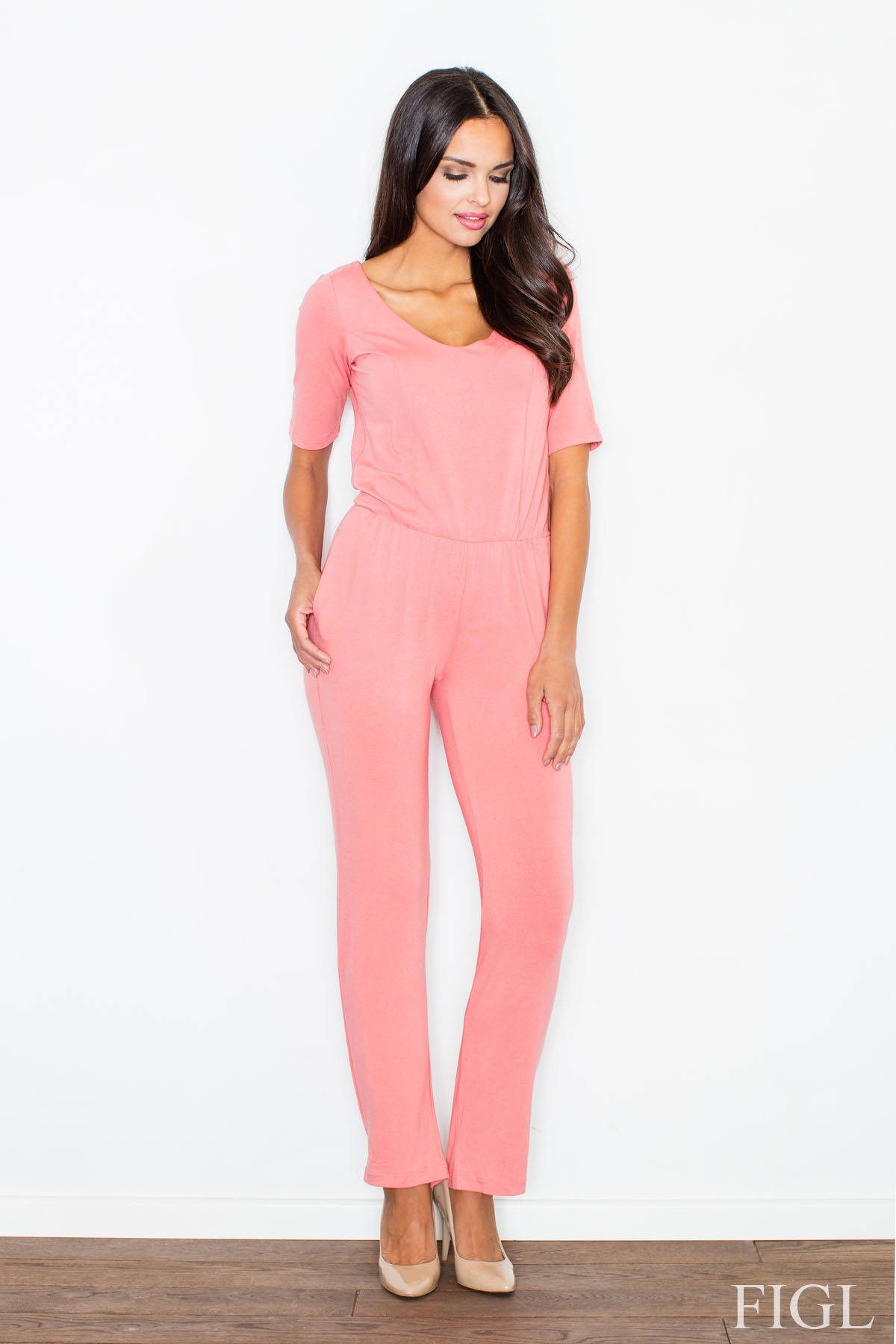 Kombinezon M262 Pink - Figl49929 - Różowy